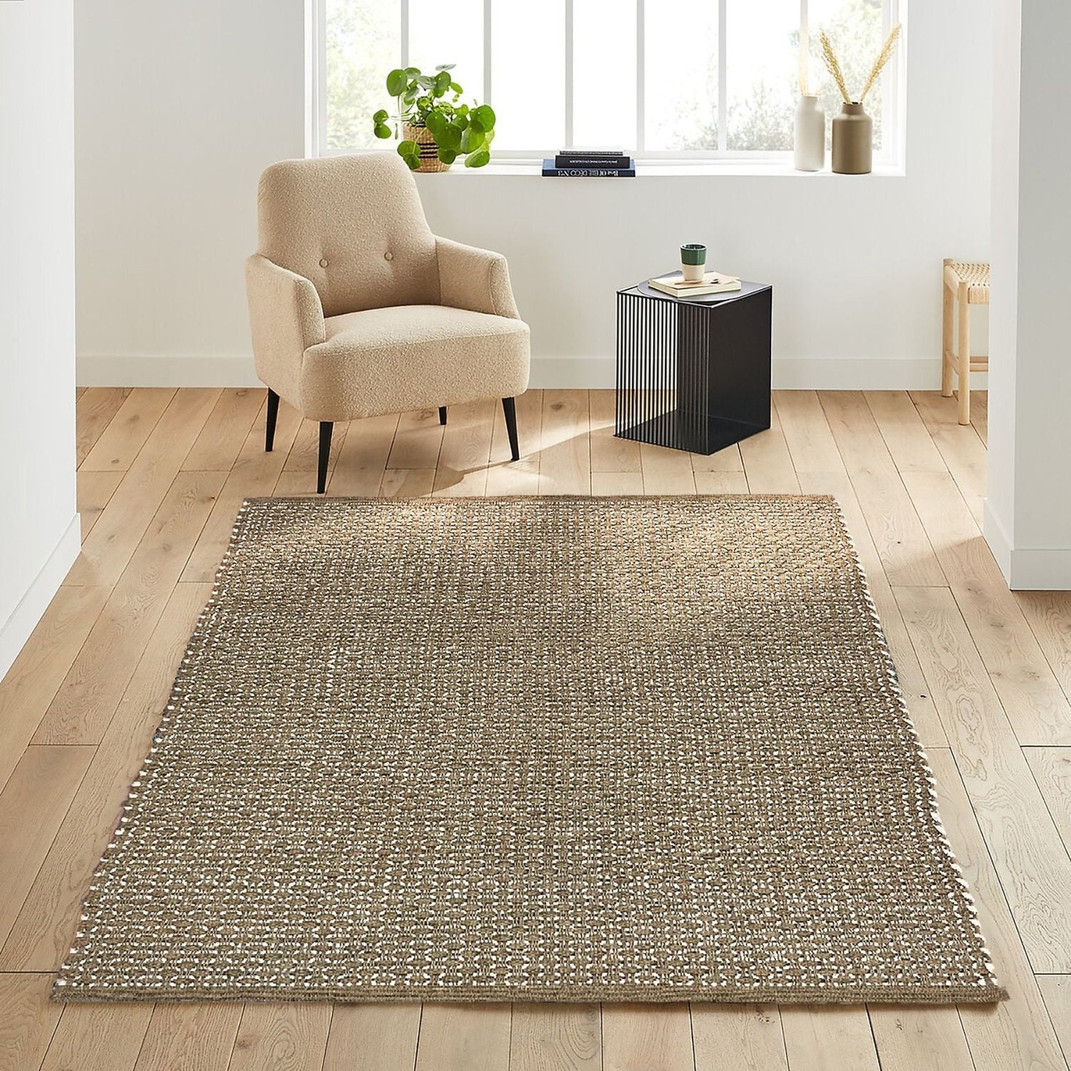 Natural Hand-Braided Jute Rug Farmhouse & Boho Aesthetic