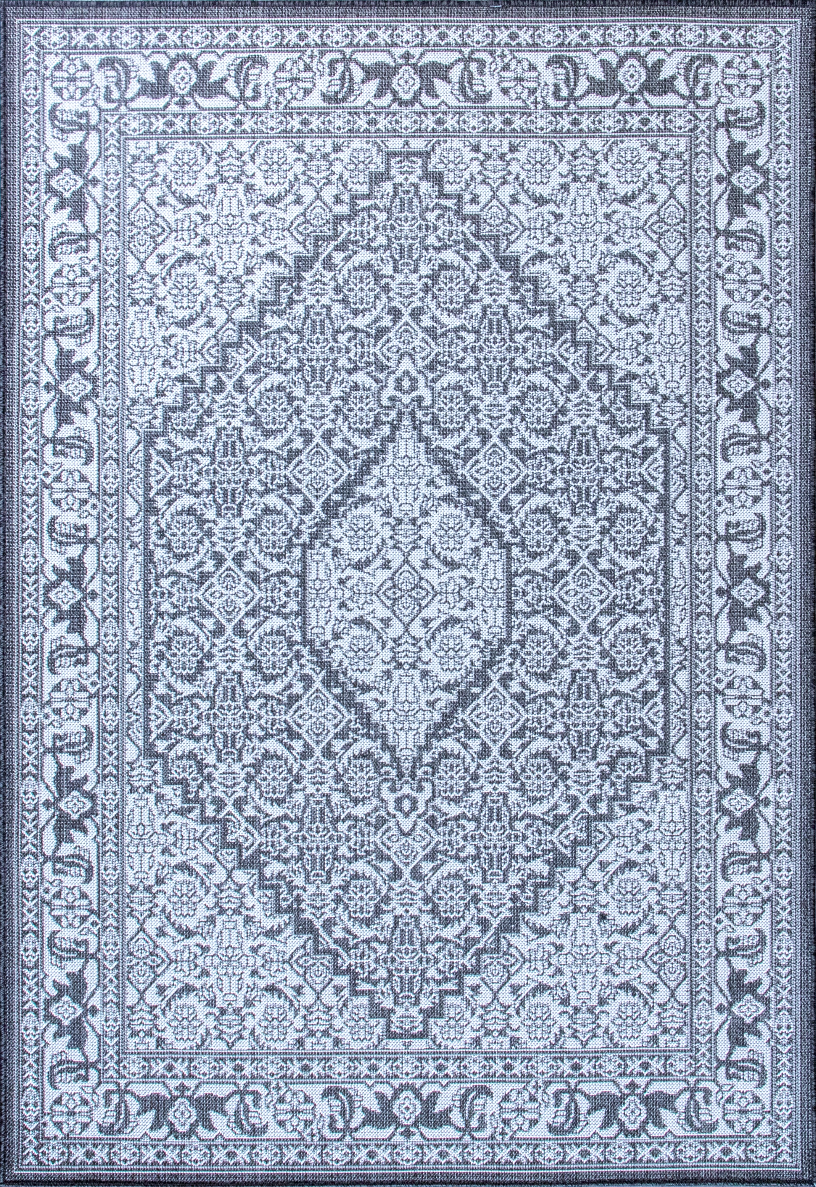 Shadow Whisper - Machine-Washable Indoor/Outdoor Rug