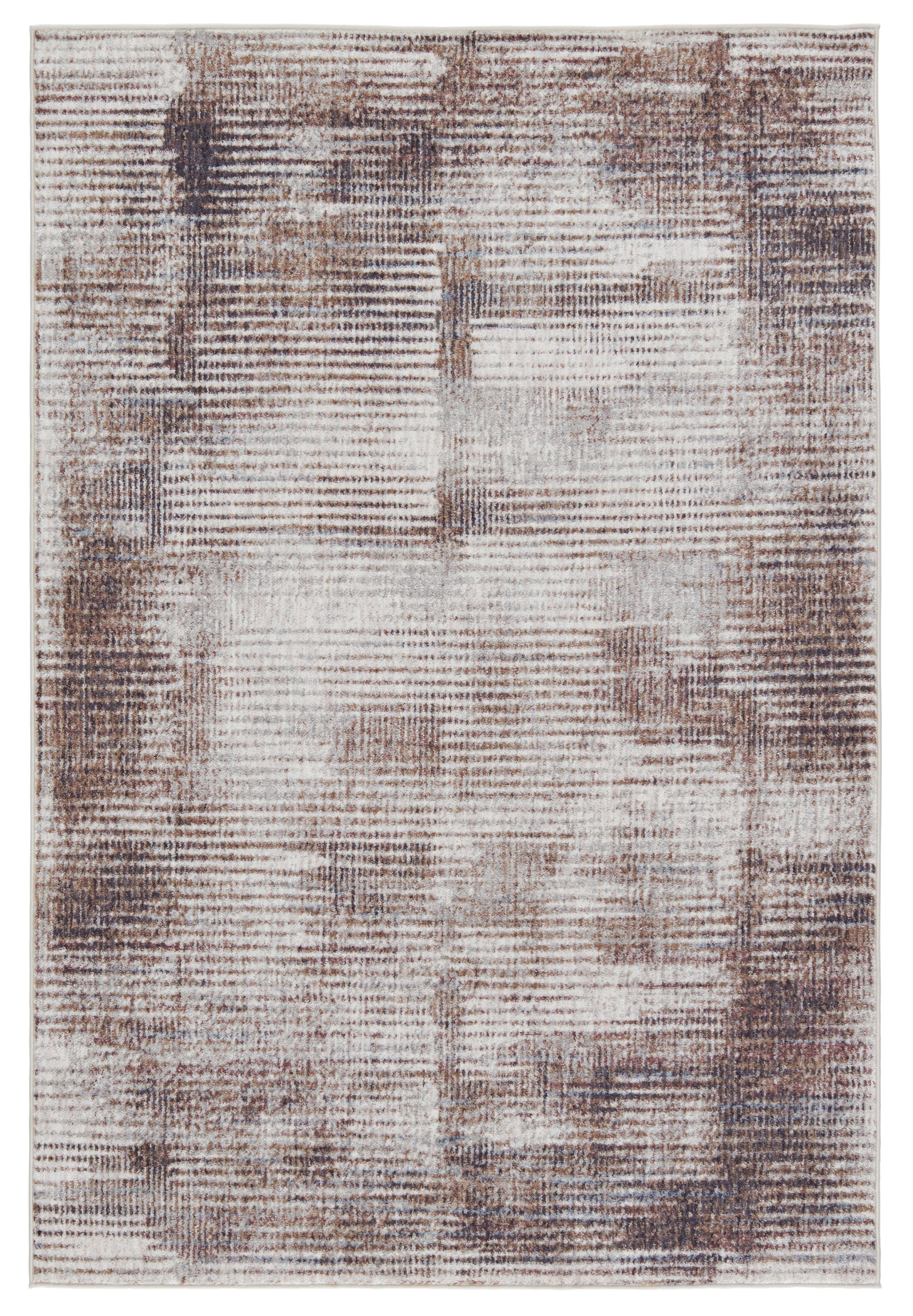 Voyage Seraphina Abstract Light Gray/ Brown Area Rug